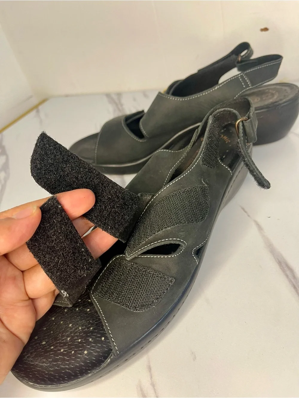 Fly Flot Fully Adjustable Sandals Size 41 / 9.5 Comfort Ortho Shoes, Italy